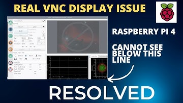 Real VNC Display Issue RESOLVED remote login to Raspberry Pi - cannot see bottom of window