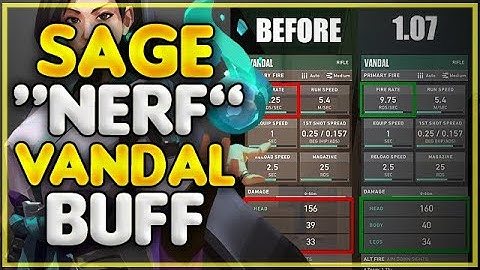 Valorant Update 1.07 Summary: Sage Nerf · Vandal Buffed & More