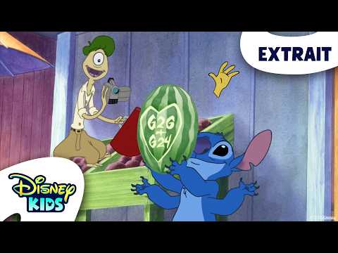 💙🩷 🍉Stitch essaie d’impressionner Angel | Lilo & Stitch, la série | @DisneyKidsFR
