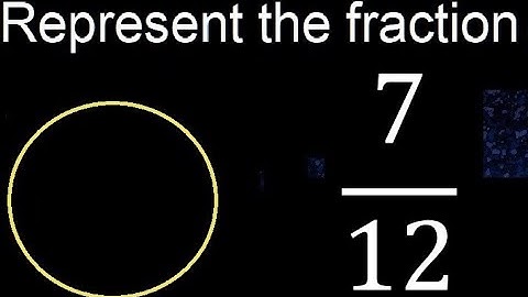 Represent 7/12 graphically . Graphic representation of fractions, graph