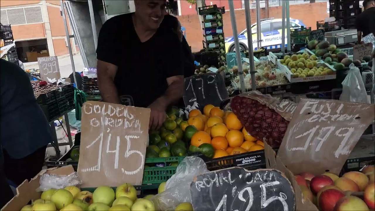 Mercadillo de los miércoles en Terrassa, día 5 de noviembre del  2025