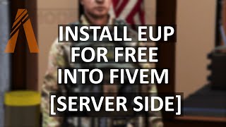 how to install eup into a fivem server for free! [server sided] 2022