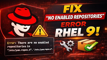 👉 Fix “There Are No Enabled Repositories” Error in RHEL 9 | Red Hat DNF Repo Issue