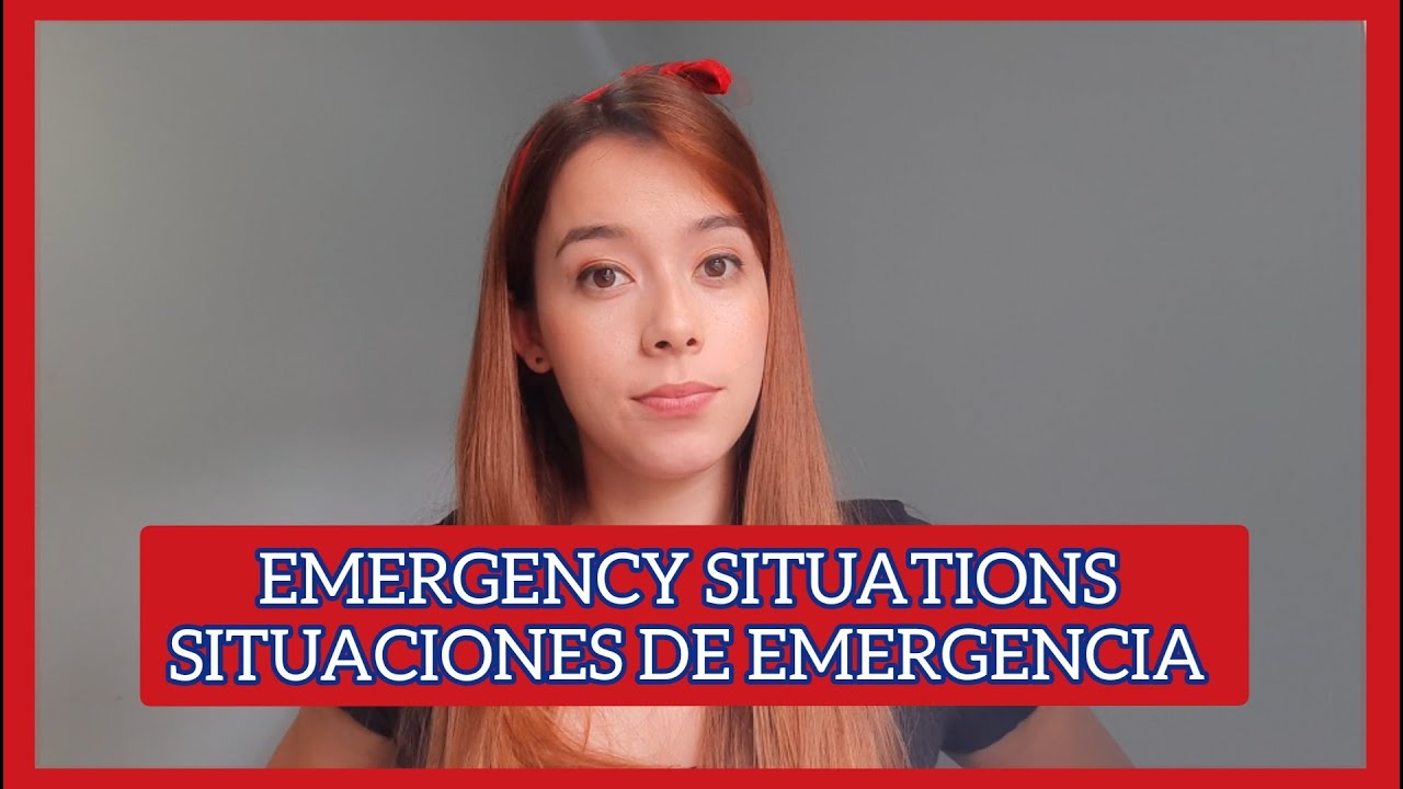 Spanish vocabulary for emergency situations Part 1 teacheranny YouTube
