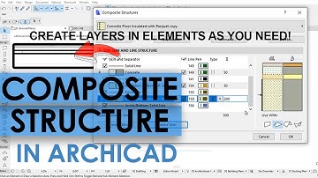 COMPOSITE MATERIALS IN ARCHICAD - Quick Tutorial / Create customized composite structures