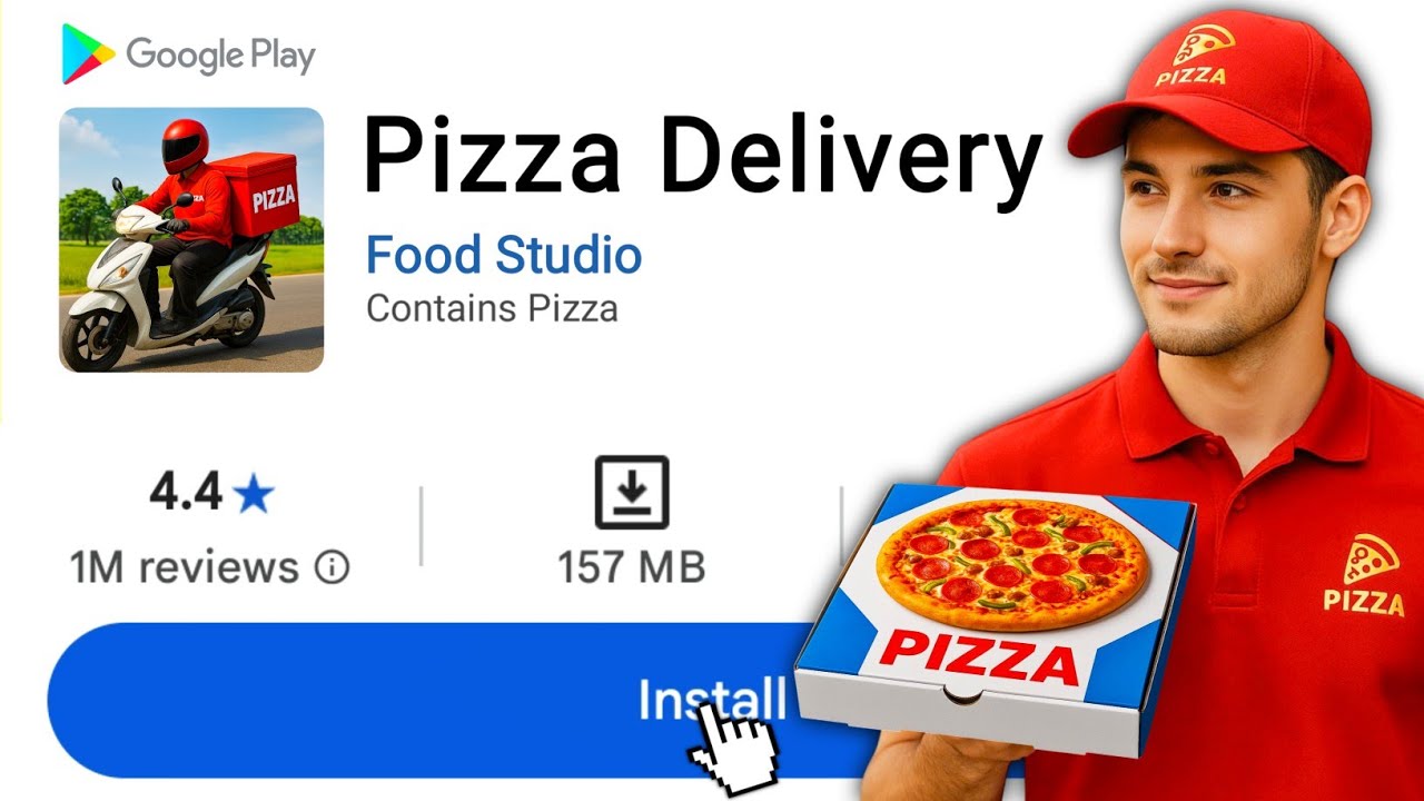 I Played Pizza Delivery Games From Play Store 😂 - YouTube