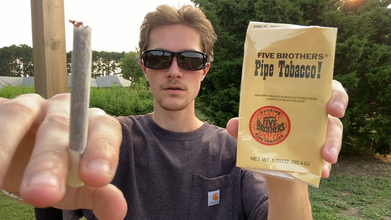 Smoking a Cigarette Rolled with Five Brothers Pipe Tobacco (ALMOST GOT NIC SICK)