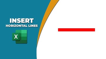 How to insert horizontal lines in Excel