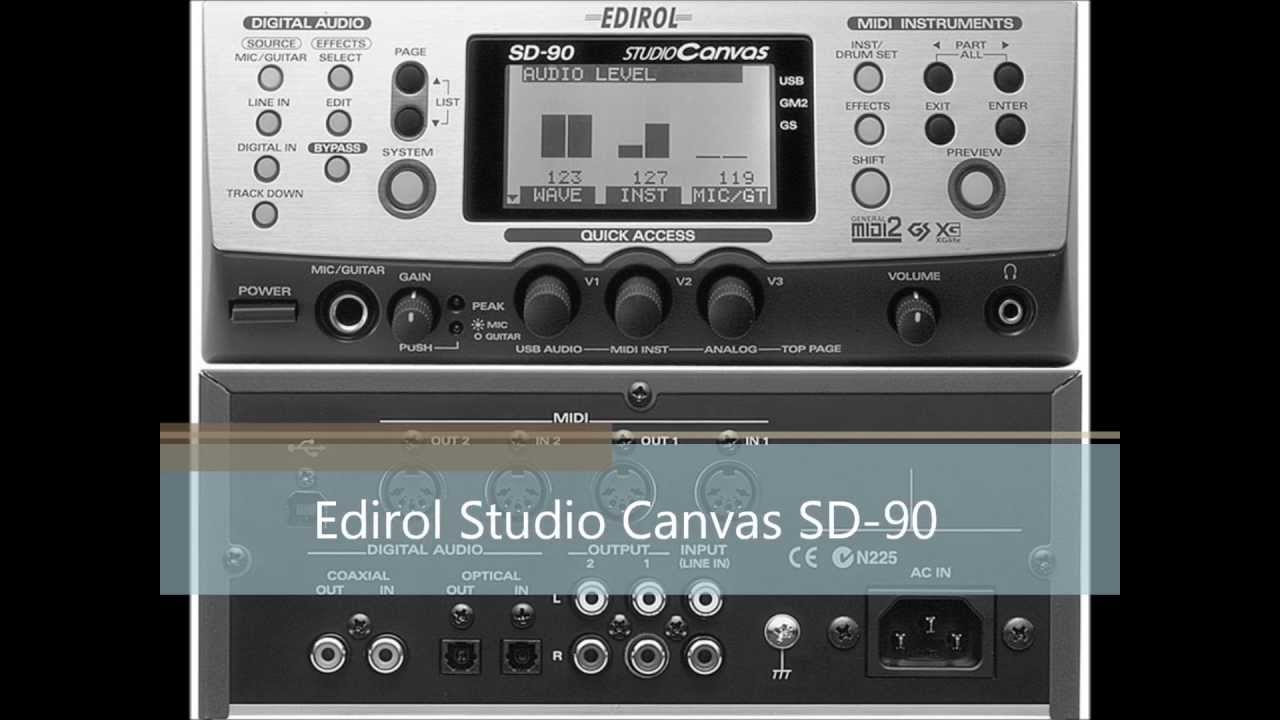 HMI Test song on Roland/Edirol SD-90