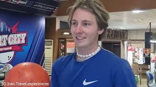 Two German Travelers Try Bowling In Iran So Much Fun