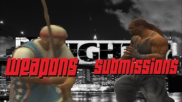 I give you advice on using weapons and submitting enemies in Def Jam FFNY