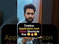 taskbar application icon open shortcuts key😯🔥😲| taskbar app shortcuts key se open kare | pc tips🔥