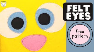 How to Make Felt Eyes with a Cricut, Felt Eyes Tutorial, Felt Eyes