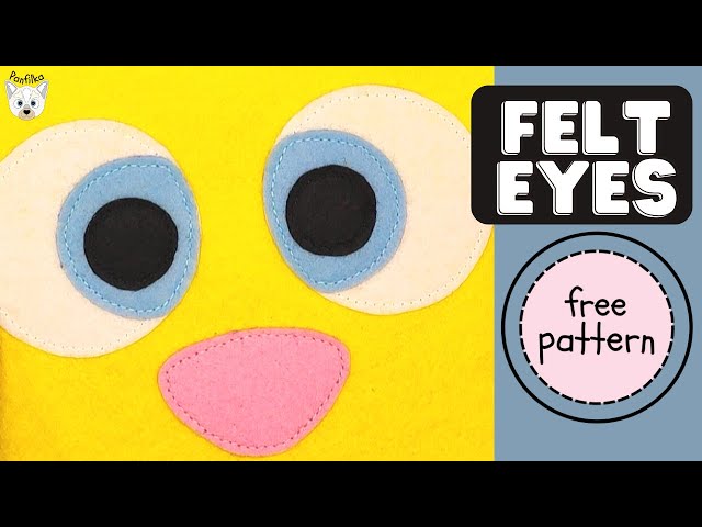 How to Make Felt Eyes with a Cricut, Felt Eyes Tutorial, Felt Eyes