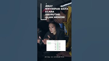 apa perbedaan antara array dan linked list? #coding #array #linkedlist #shorts