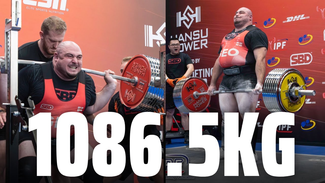 Temur Samkharadze GEO | 1086.5kg Total | Euro Muscle Show 2024
