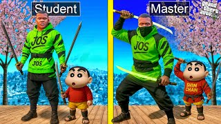 Franklin Turns Into a NINJA MASTER to Save Shinchan in GTA 5!