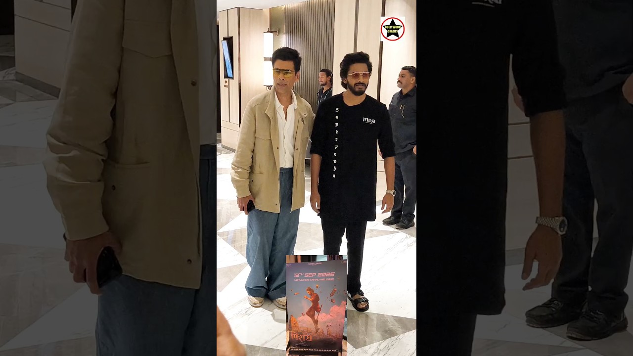 Karan Johar And Superstar Teja Sajja Promoting Mirai Movie In Hindi Market