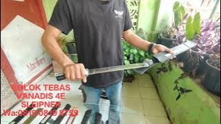 Golok tebas Vanadis 4E dan Sleipner /A88 Baja terbaik Tangguh untuk Ugal ugalan