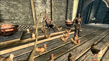 Skyrim Gameplay - Exploding Chickens!