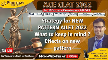 3:00 PM,  -  Strategy for NEW PATTERN AILET 2022 | What to keep in mind ? | Effects on new pattern