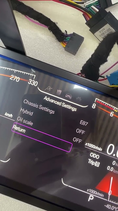 Aftermarket digital cluster for BMW E90 E91 E92 E93 M logo setting #automobile #bmwandroidauto