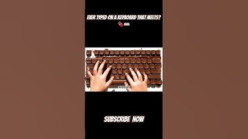 Typing on a Chocolate Keyboard 🍫⌨️ | Satisfying & Creative Video #ChocolateKeyboard #CreativeVideo