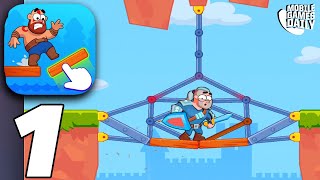 BRIDGE LEGENDS Gameplay Walkthrough Part 1 - Levels 1-24 (iOS, Android) screenshot 1