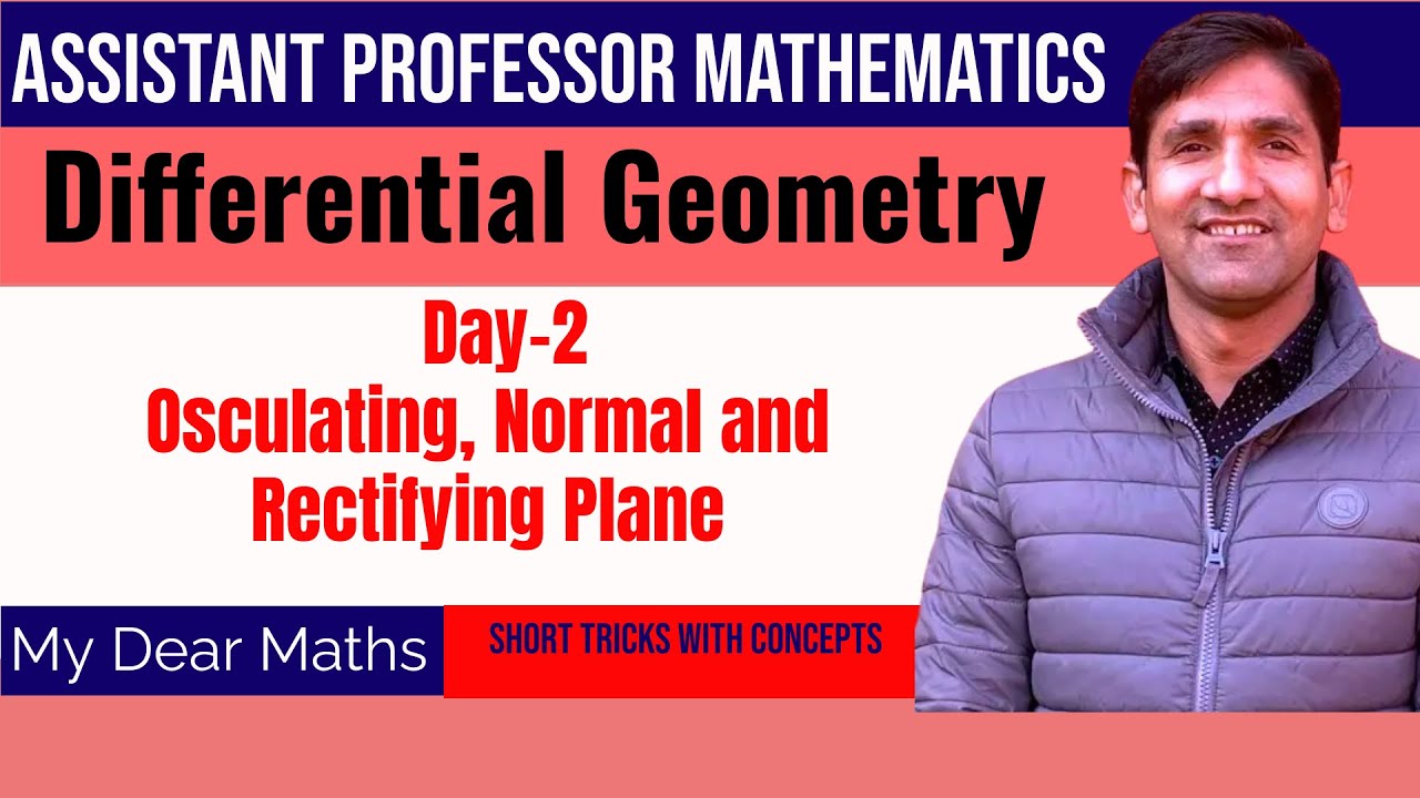 Lecture2 Osculating Plane Normal Plane Rectifying Plane YouTube