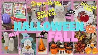 Dollar Tree & Dollar General Shop with Me Fall & Halloween 💜Crafts | Decorating | Pumpkins | DIYS🍂