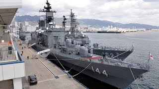 海上自衛隊練習艦隊が神戸港寄港