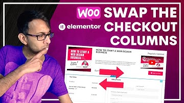 Swap the WooCommerce Checkout Elementor Columns - Free CSS Code  - Elementor Pro Wordpress Tutorial