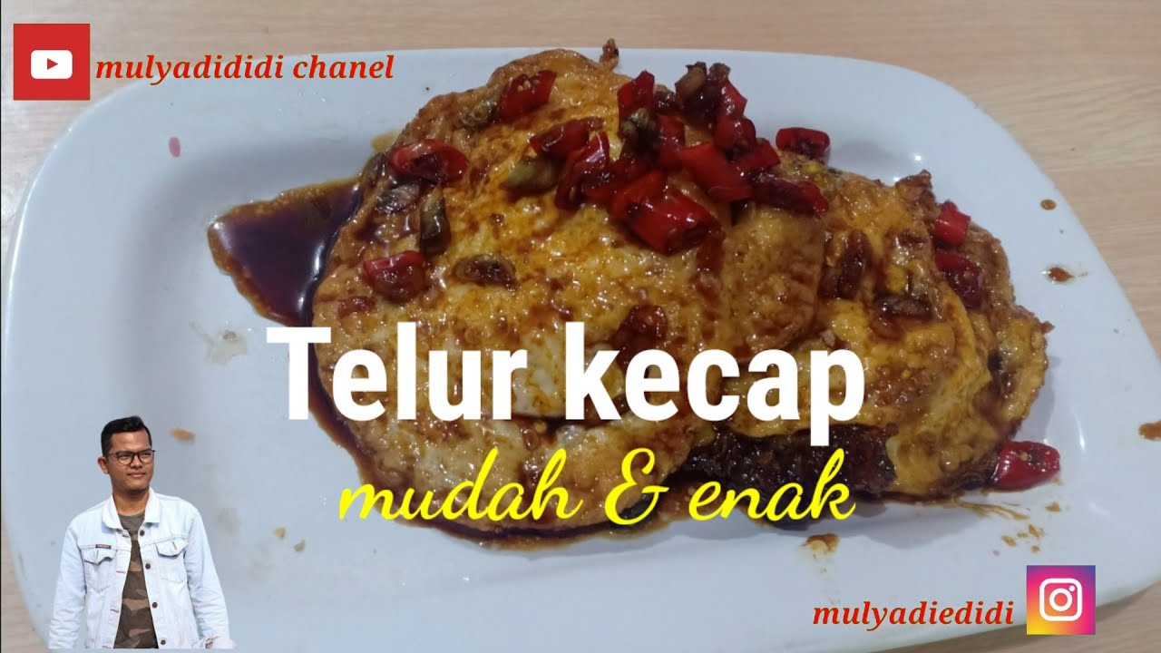 Resep telur kecap pedas manis - YouTube