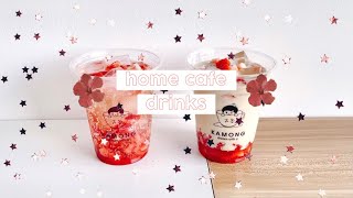 Home Café feat. Kamong | Strawberry Ade, Strawberry Milk, Matcha Latte, Bubble Tea