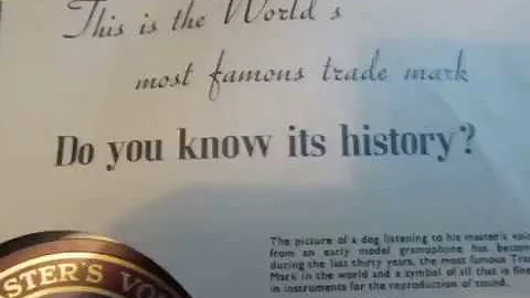 HMV The Worlds Most Famous Trade Mark & Nipper the Dog