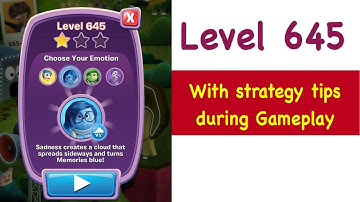 Inside Out Thought Bubbles - Level 645 - Tips and Strategy Gameplay Walkthrough Youtube No Boosters