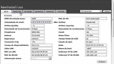 Como acessar nanostation5?