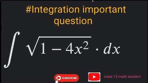 int sqrt(1-4x^(2))dx.        #class12mathsolution #learn-with-narahari