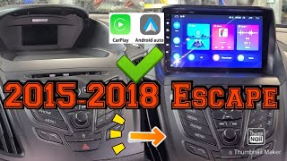 2015-2018 Ford Escape How to remove radio Install Apple carplay android auto radio