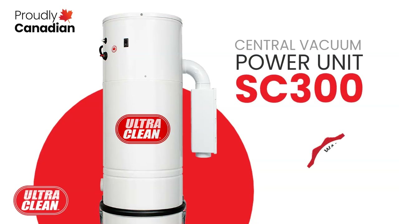 Unleashing Cleaning Power: Ultra Clean SC300 Central Vacuum System for Homes up to 10,000 Sq. Meters
