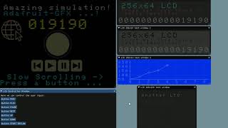 Hardware LCD simulation with AdafruitGFX library & ImGui - 4