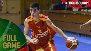 Portugal v MKD - Full Game - Classification 15-16 - FIBA U16 European Championship 2017