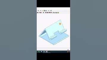 Making a Mobile Stand in FreeCAD 1.0 🧩📱 #Shorts