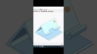 Making a Mobile Stand in FreeCAD 1.0 🧩📱 #Shorts