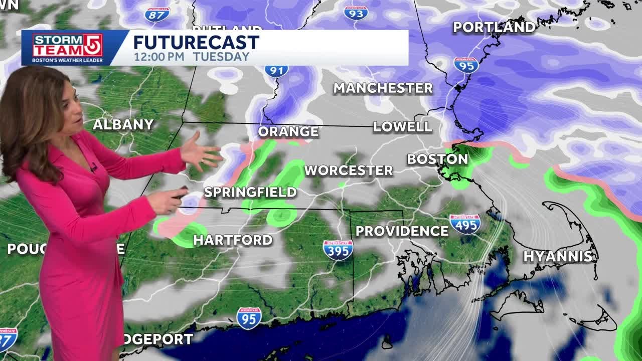 Video: Breaks of sun after snow tapers off - YouTube