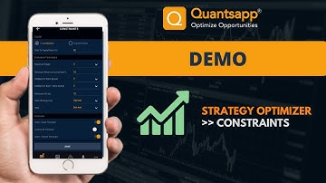 Quantsapp : Strategy Optimizer - Constraints || Quantsapp #Options Analytics Tool