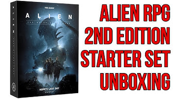 Alien RPG 2nd Edition Starter Set Unboxing / Pre-review