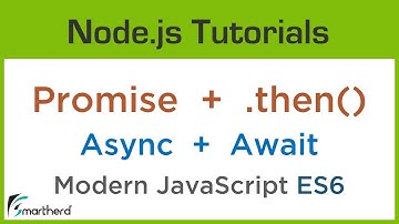 JavaScript Asynchronous Programming: Promise, Async, Await and .Then() function | ES6 #2.9
