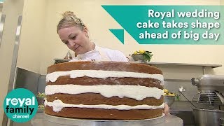 Royal wedding cake takes shape ahead of Prince Harry and Meghan's big day