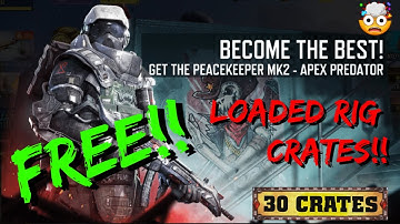 I USED 30 GOLD COUPONS!! LOADED RIG CRATES with QQ9 Gut Shredder + Merc Combat Rig - Loaded - CODM